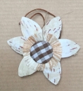 Birken-Blume mit Karostoff zum Hängen